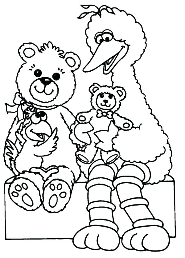 600x839 Grover Coloring Page Sesame Street Pictures To Color Big Playing