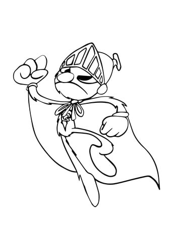 339x480 Flying Super Grover Coloring Page