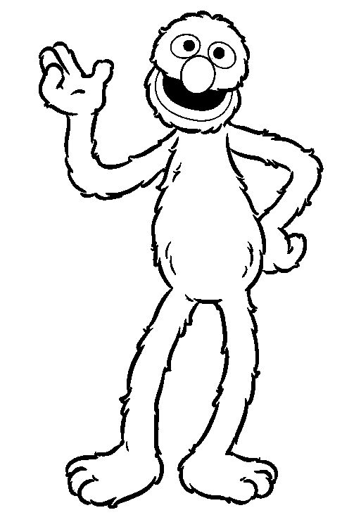 513x742 Grover Coloring Page 24 Coloring Pages Sesame Street Sesame Street