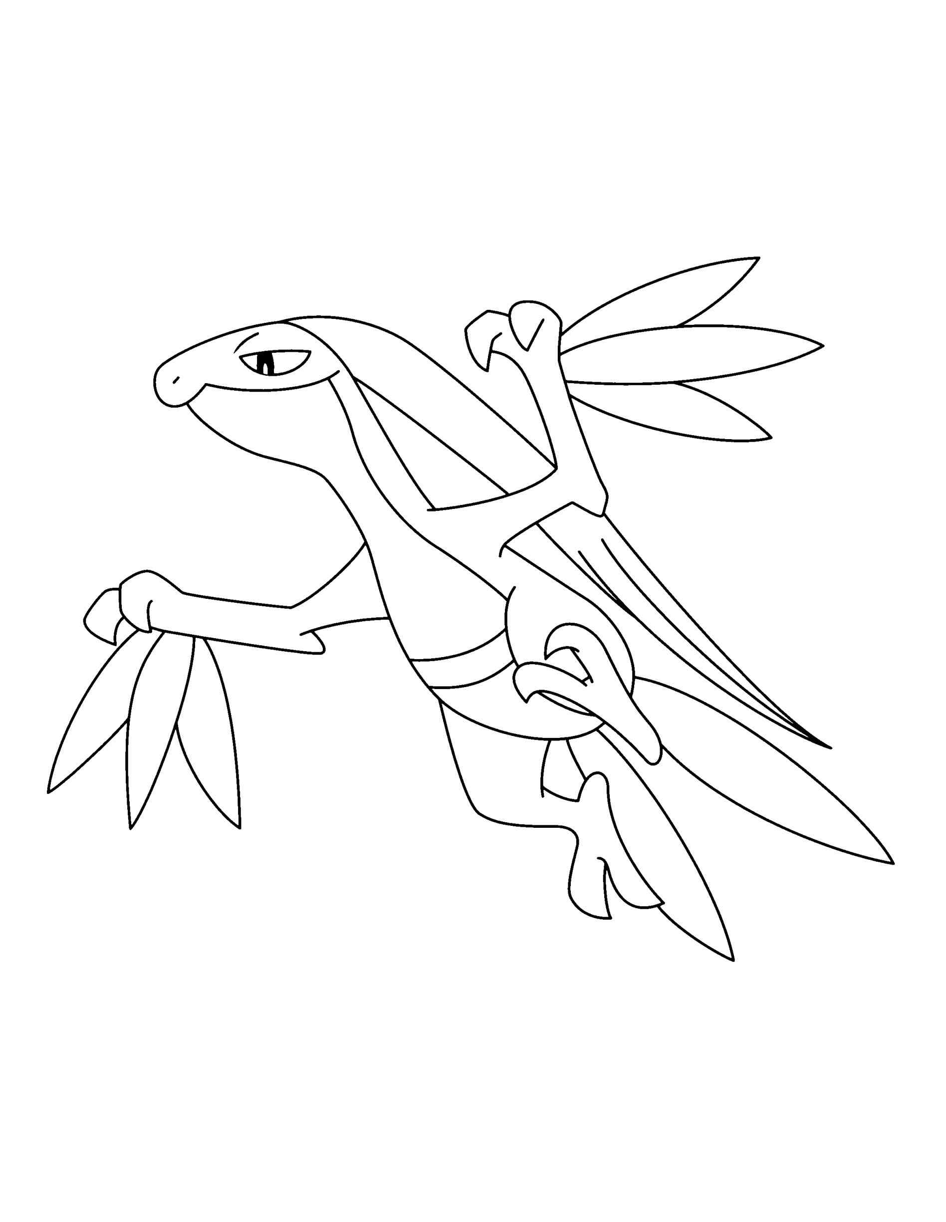 1896x2449 Pokemon Coloring Pages Grovyle Online Coloring Printable