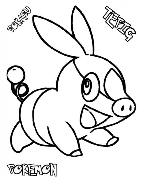 550x711 Pokemon Tepig Coloring Pages Jaylen's Room