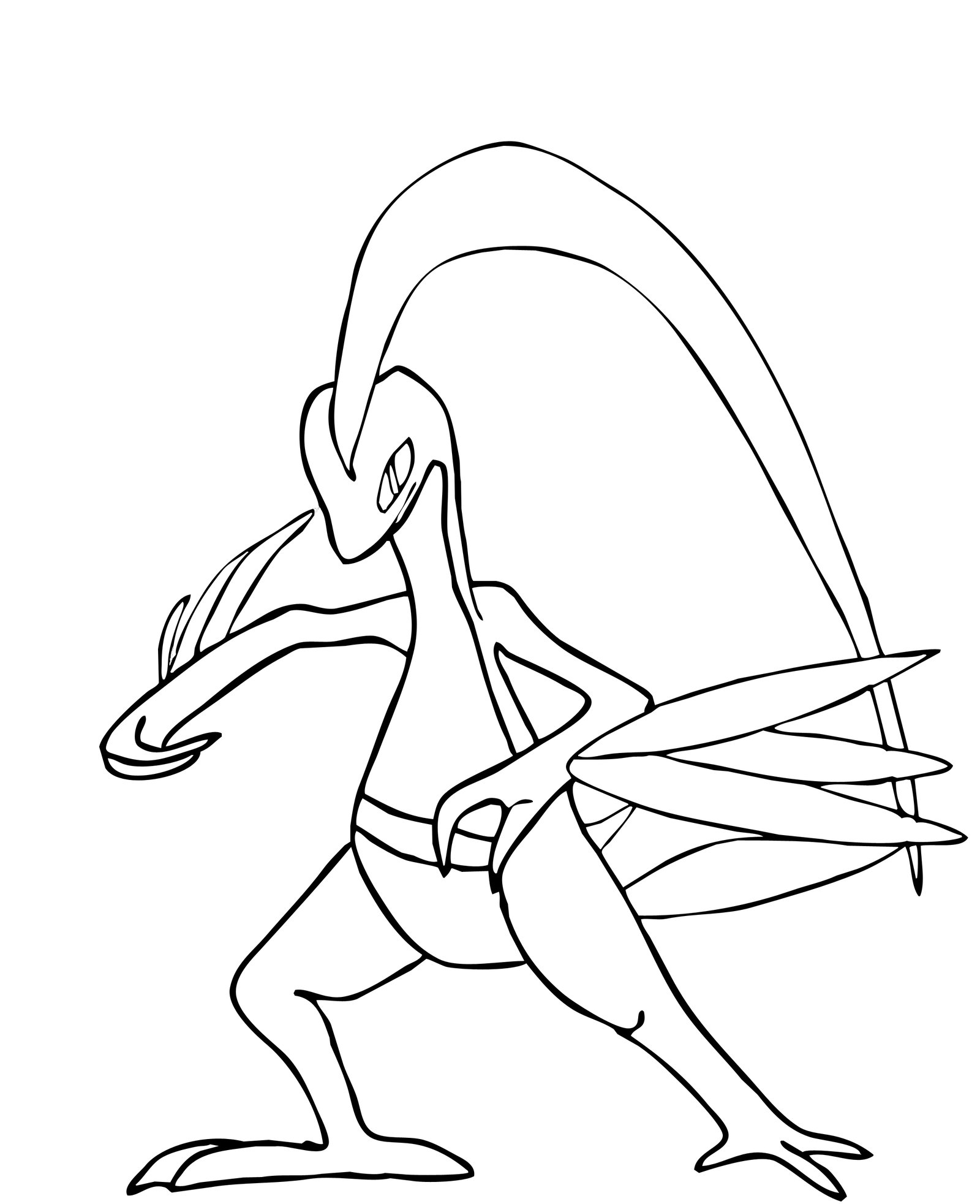 1600x1965 Grovyle Lineart By Elsdrake On Lineart Pokemon