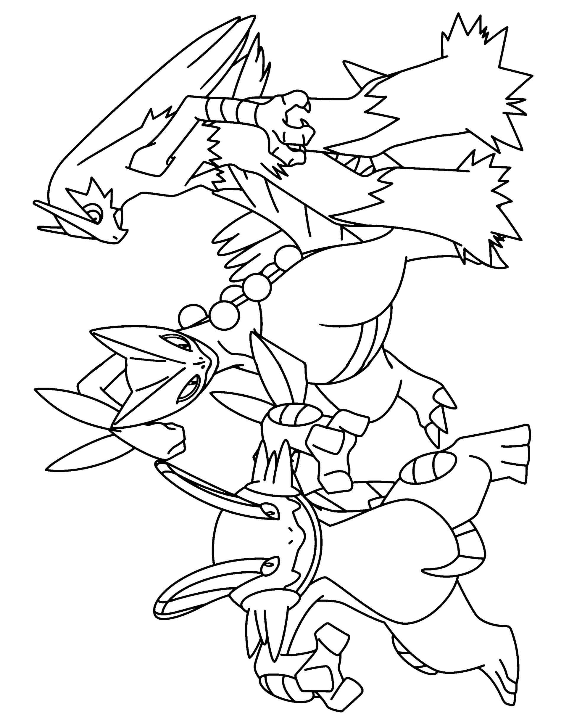 1896x2449 Alpha Sapphire Includes Mega Famous Pokemon Coloring Pages Grovyle