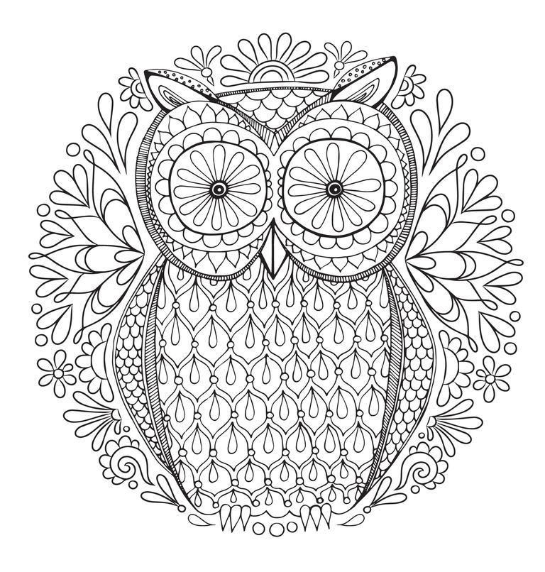 768x806 Grown Up Coloring Pages