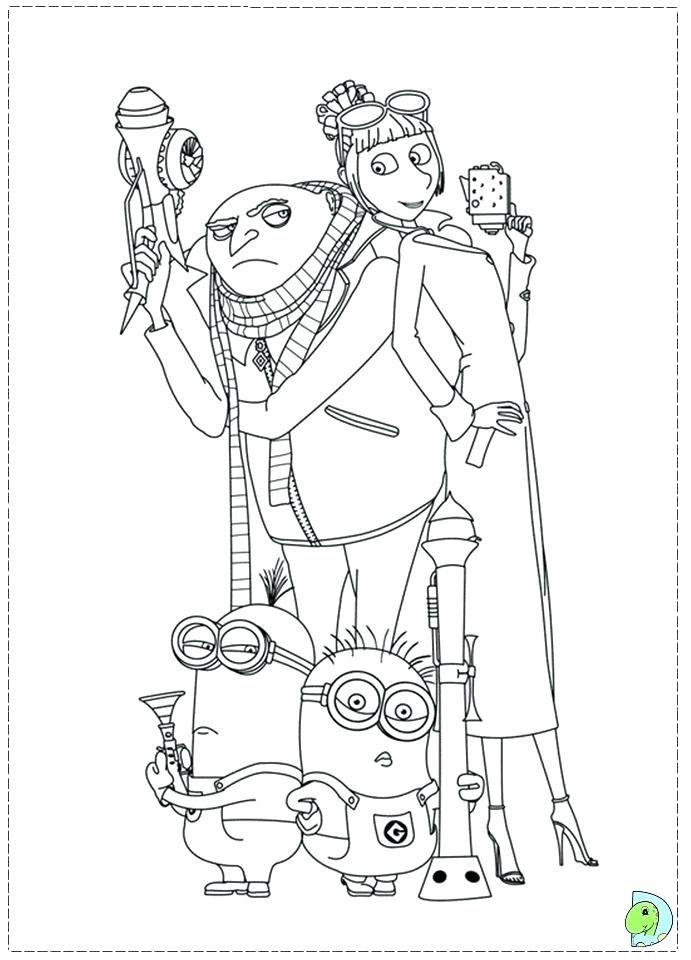 691x960 Gru Coloring Page Coloring Pages Gru Colouring Pages