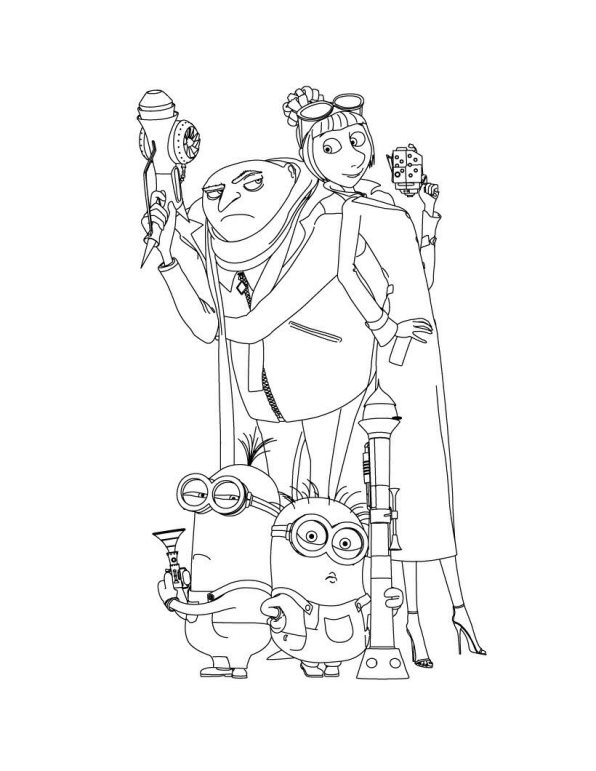 596x771 Kids N 16 Coloring Pages Of Despicable Me
