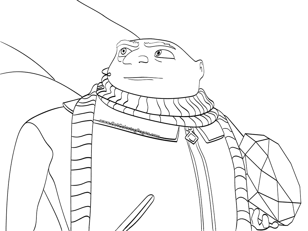 1024x768 Despicable Me 3 Coloring Pages