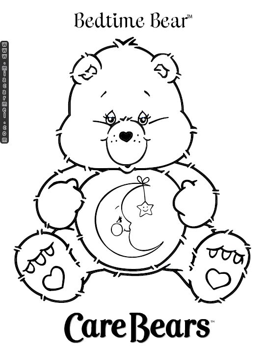 540x720 Free Care Bear Coloring Pages For Children Grumpy Bear
