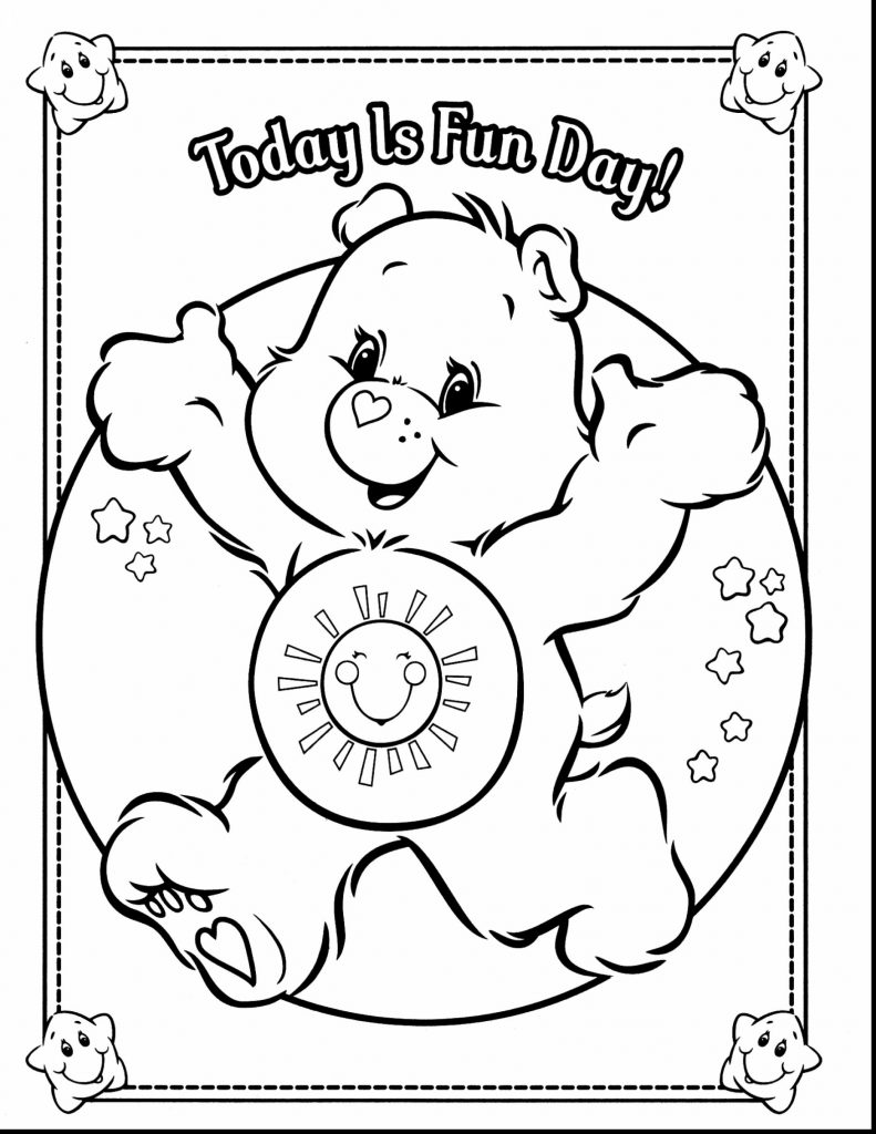 791x1024 Care Bears Coloringages Freerintableicture Sheets For Kids Bedtime