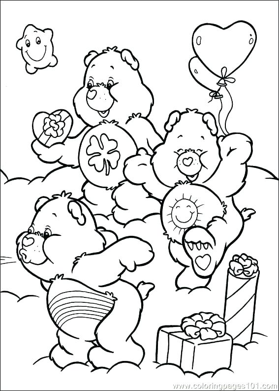 567x794 Bear Coloring Pages For Kids Printable Care Bears Ideas Ki