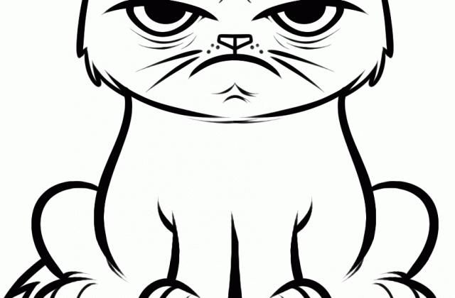 Grumpy Cat Coloring Pages