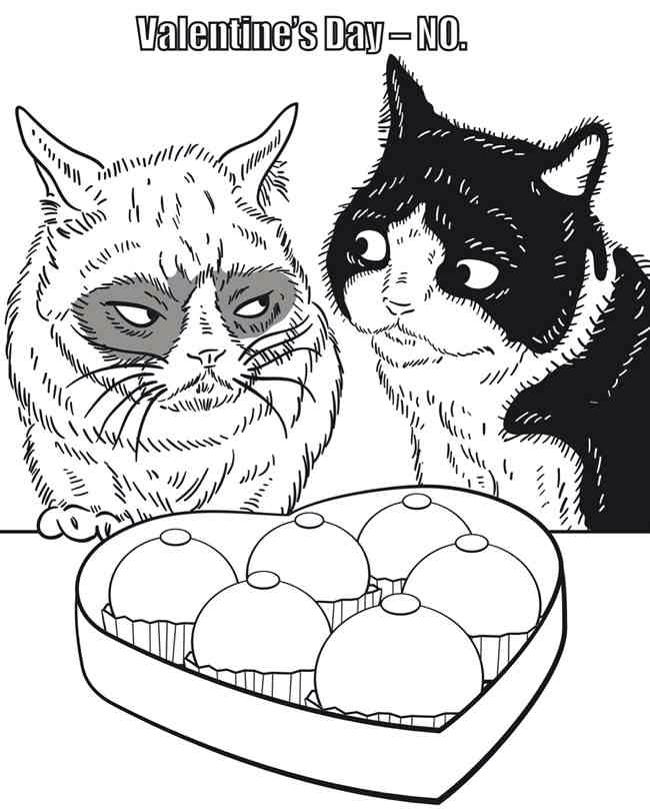 650x809 Grumpy Cat Coloring Books Grumpy Cat, Adult