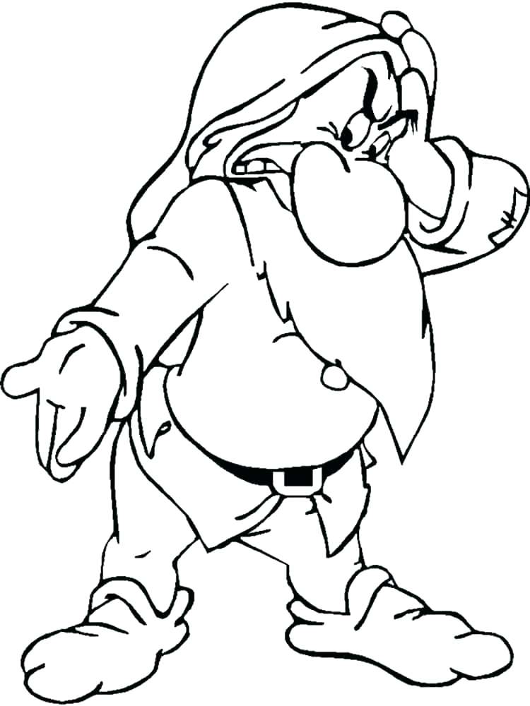 Grumpy Coloring Pages