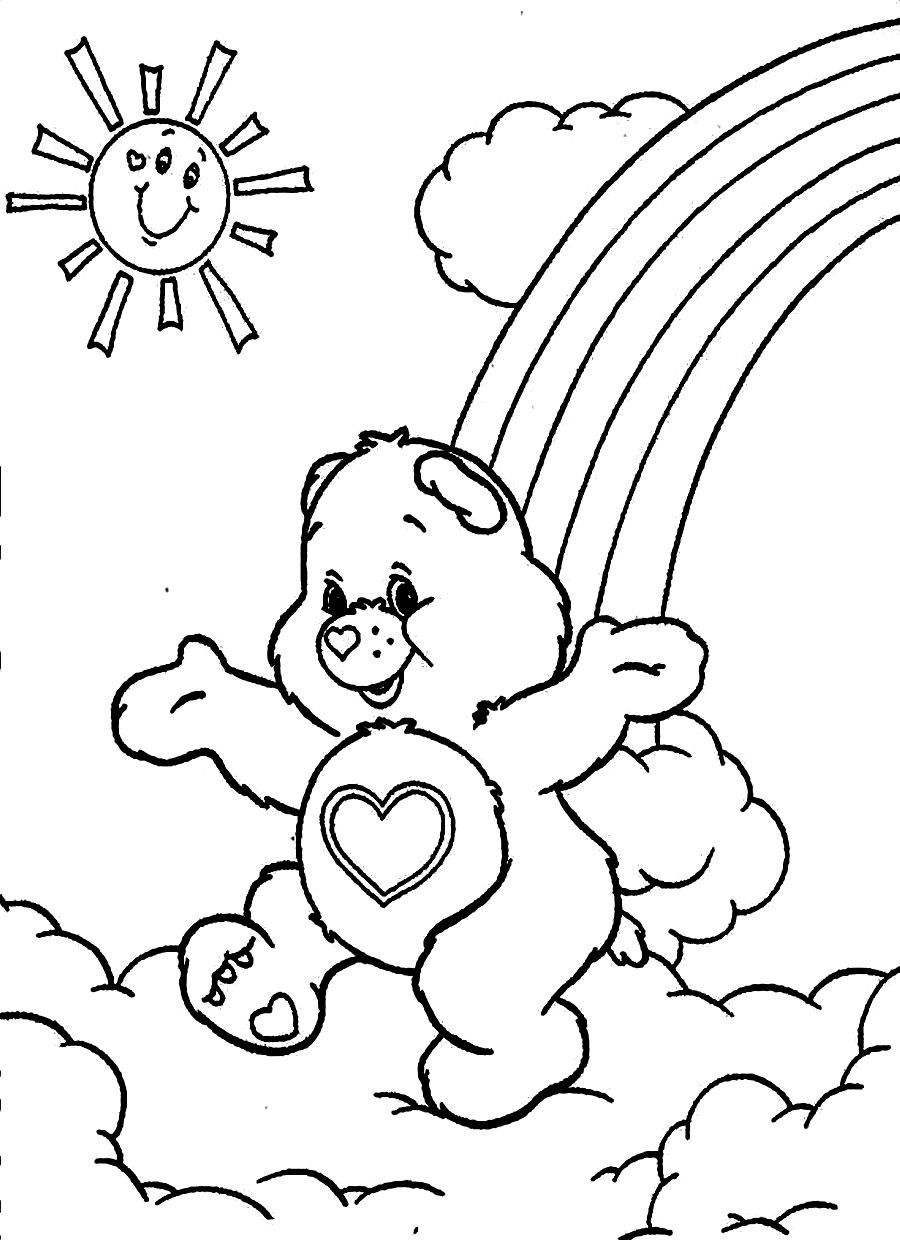 900x1240 Brilliant Care Bear Coloring Pages Birthday Grumpy Online Bears