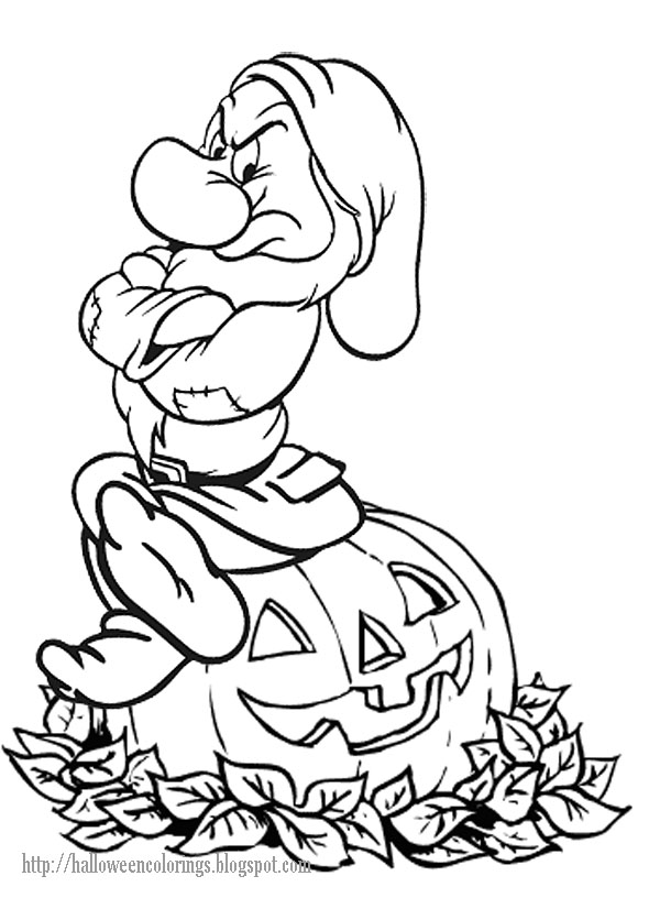 600x816 Halloween Colorings