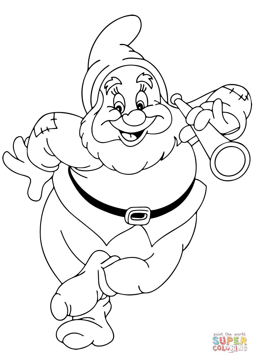 848x1200 Frightening Dwarfs Coloring Pages Disney Grumpy Dwarf Sleepy
