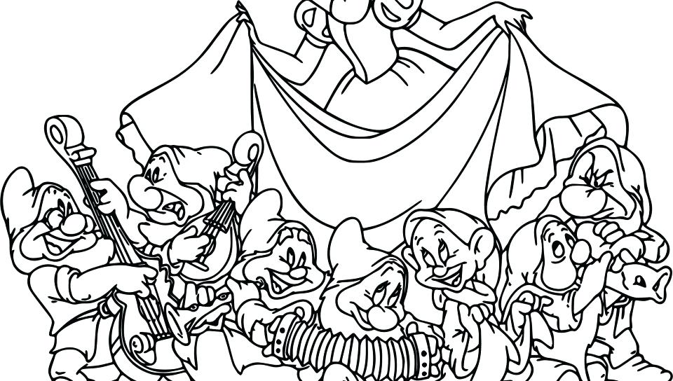 960x544 Snow White Little Snow White And The 7 Dwarfs Coloring Snow White
