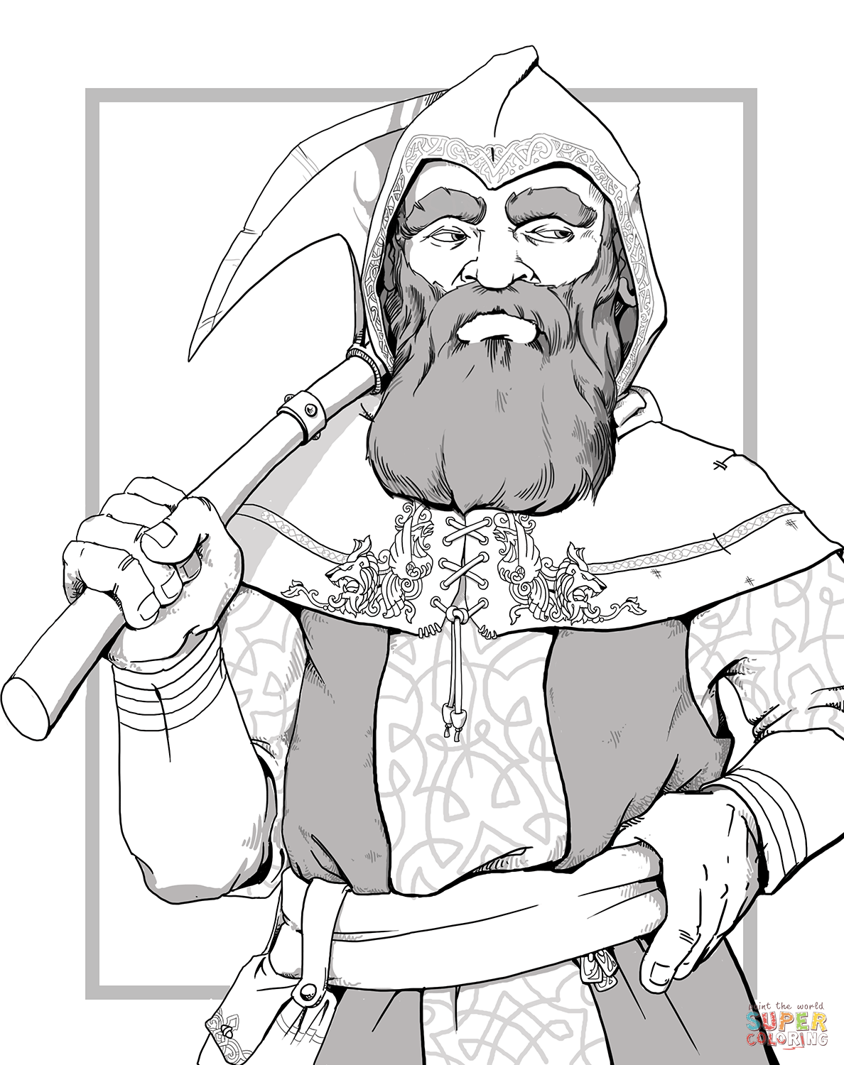 1188x1500 Coloring For Kids The Seven Dwarfs Pages Hobbit Dwarf Sheets Doc