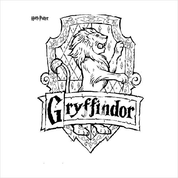 Gryffindor Coloring Page