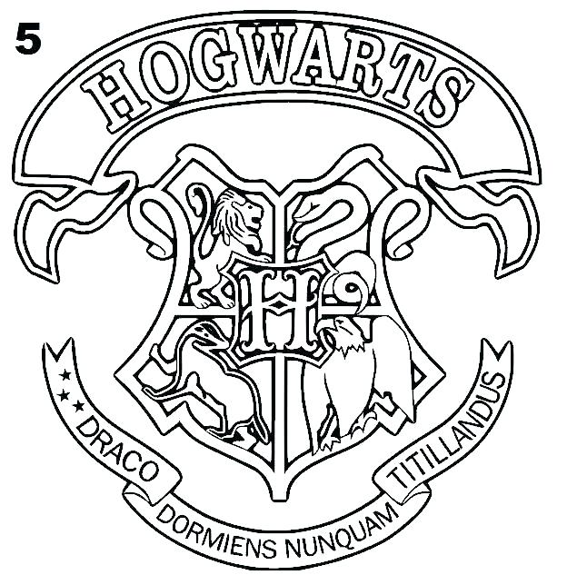 635x633 Harry Potter Gryffindor Coloring Pages Color