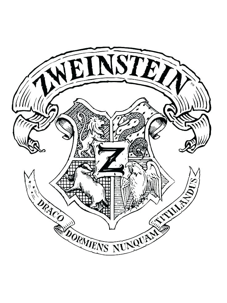 736x981 Crest Coloring Page Harry Potter Coloring Pages Free Crest