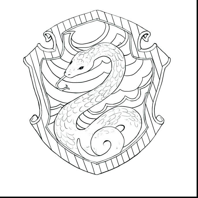 687x687 Gryffindor Crest Coloring Page Harry Potter Coloring Pages