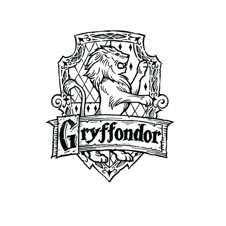 760x760 Gryffindor Crest Coloring Page Hogwarts Crest Coloring Page Crest
