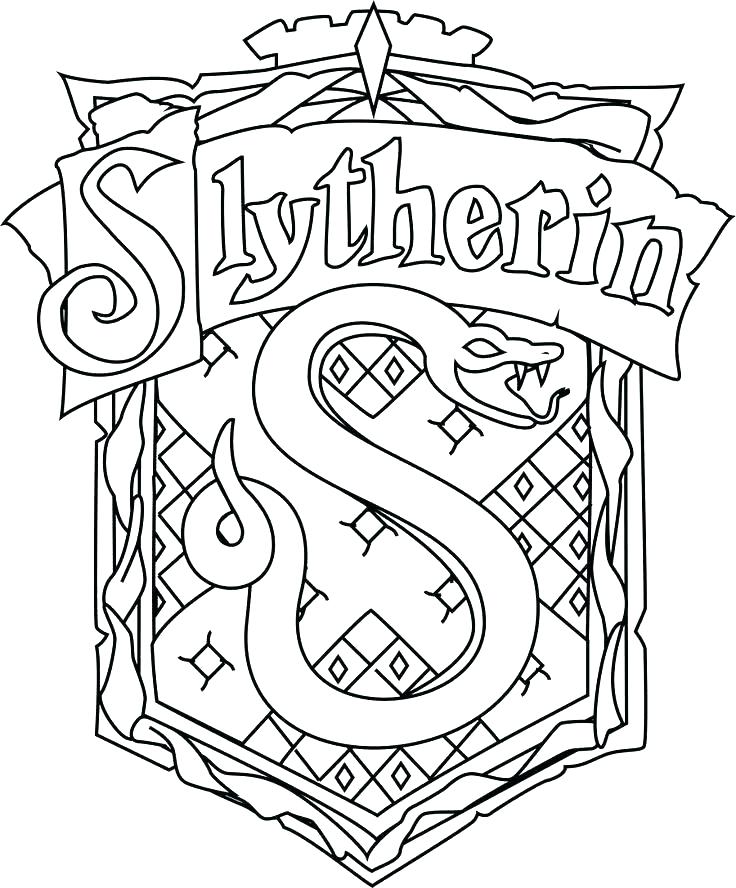 736x888 Gryffindor Crest Coloring Page