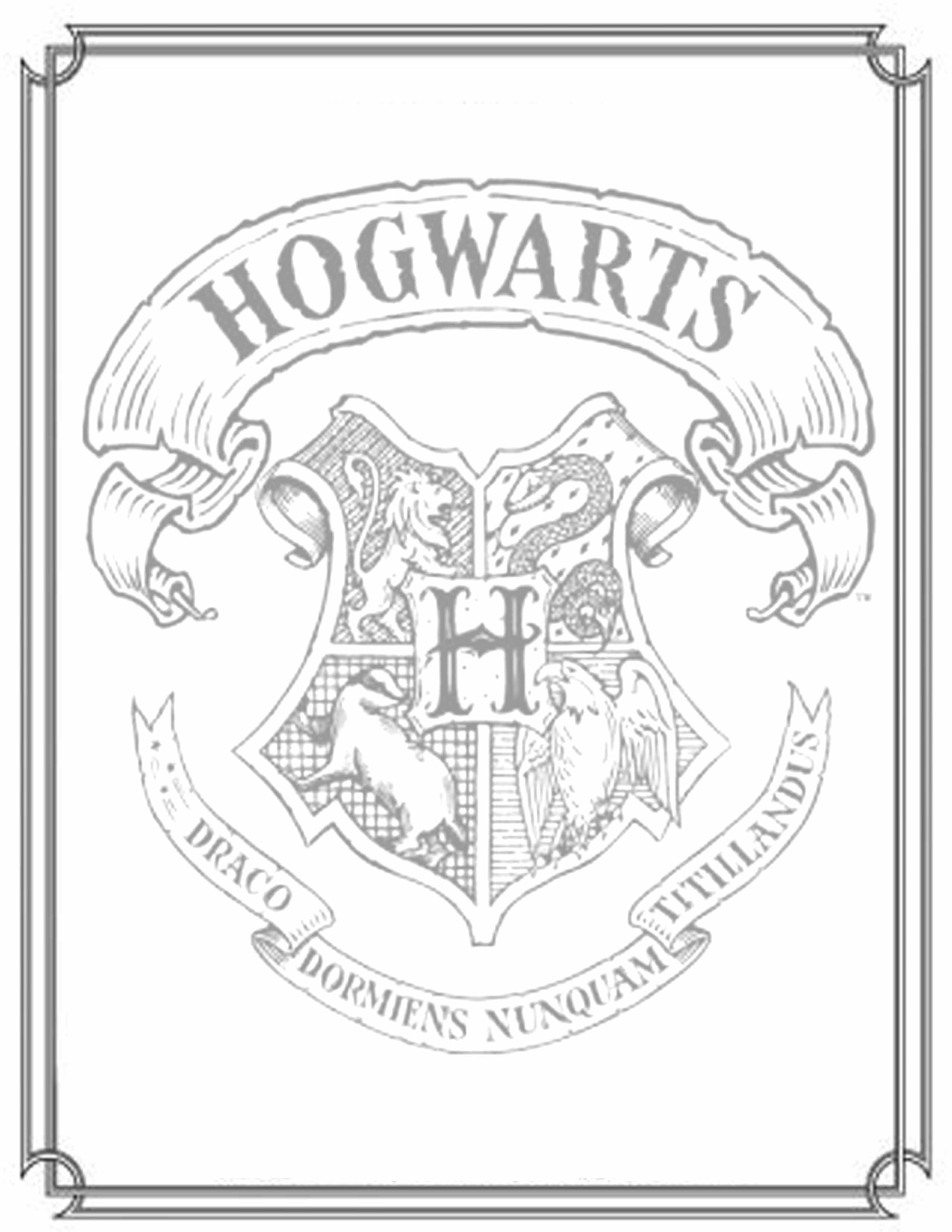 2550x3300 Amazing Gryffindor Crest Coloring Page Harry Potter Muggles Trying