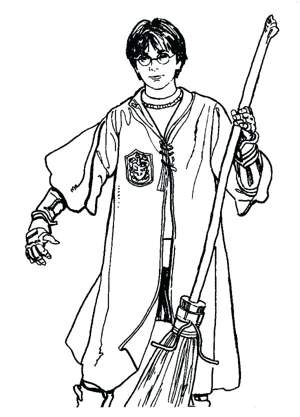 600x834 Harry Potter Gryffindor Crest Coloring Pages Harry Potter Coloring