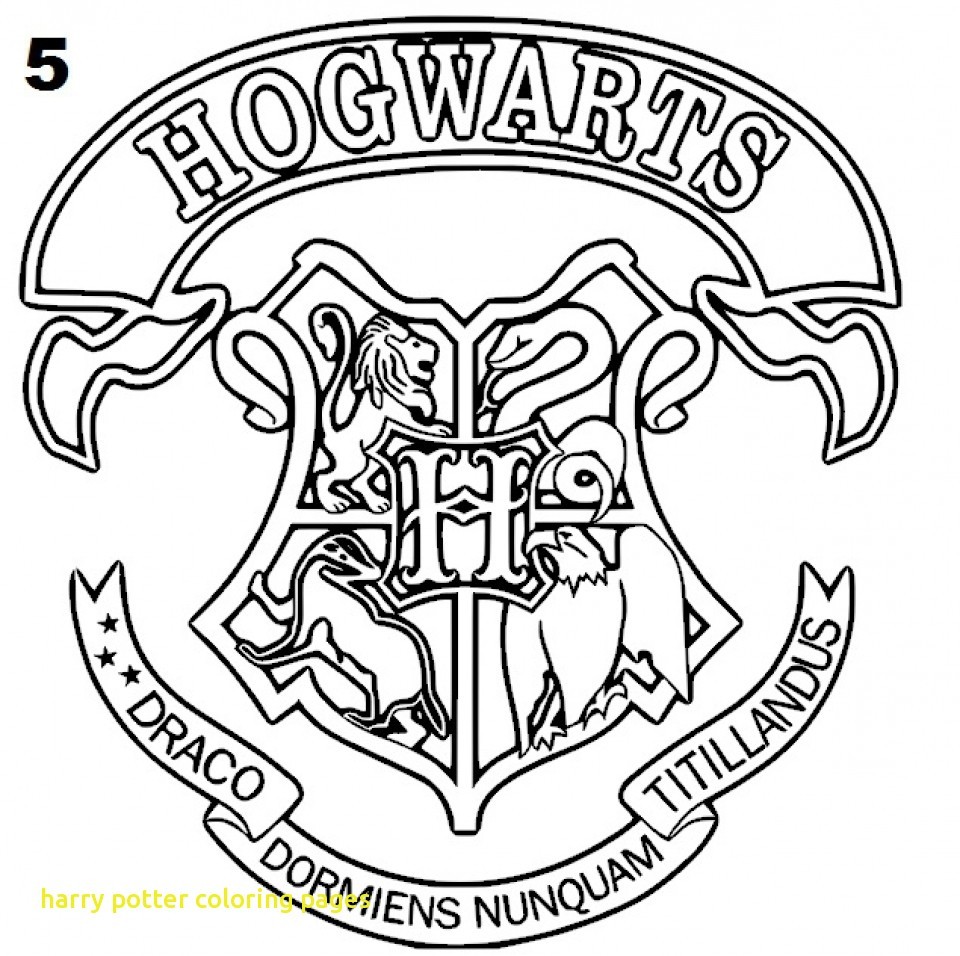 960x956 Hogwarts Crest Coloring Page Harry Potter Pages Best Of Best