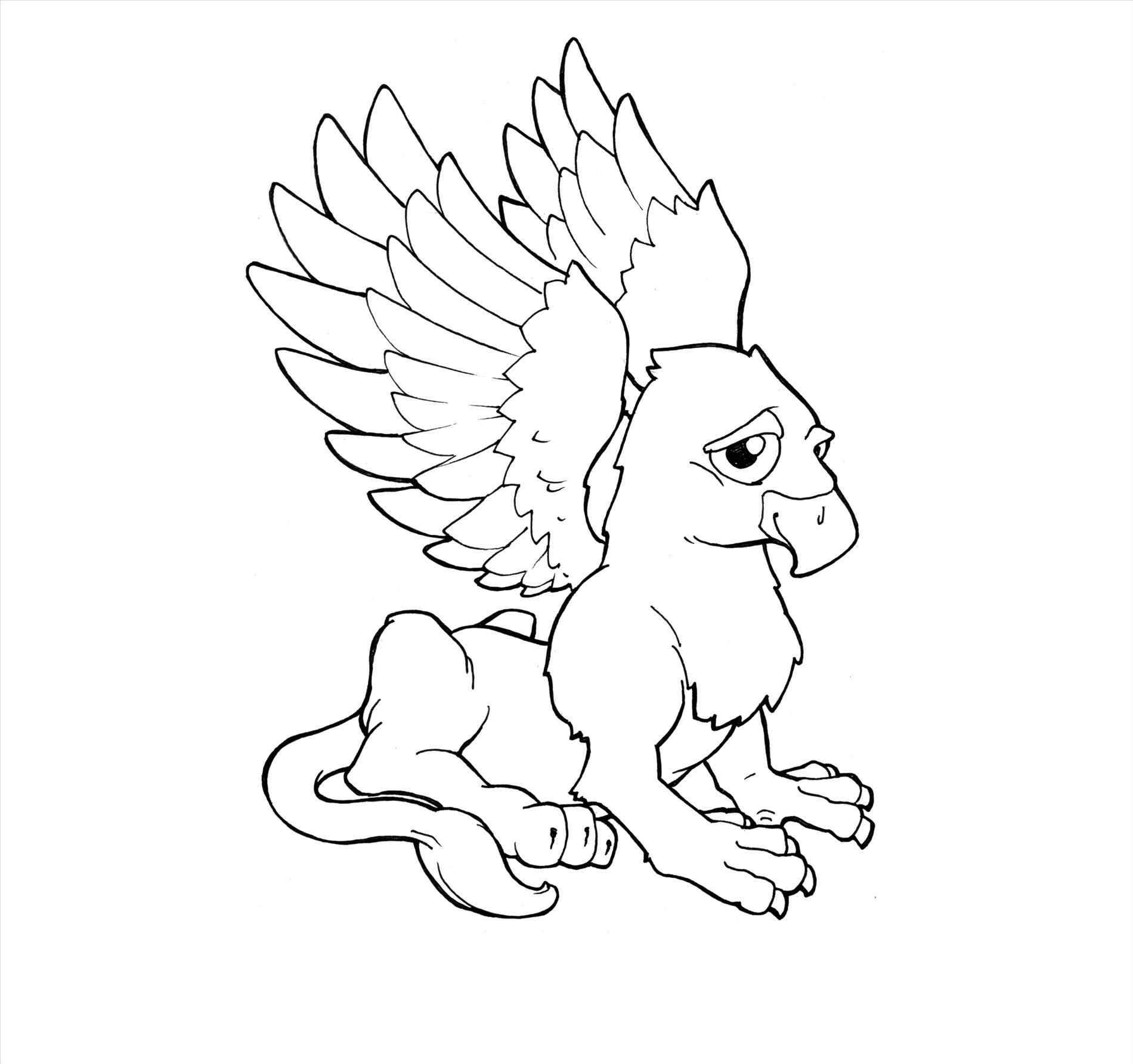 1900x1784 Reduced Griffon Coloring Page Griffin Free Printable Pages
