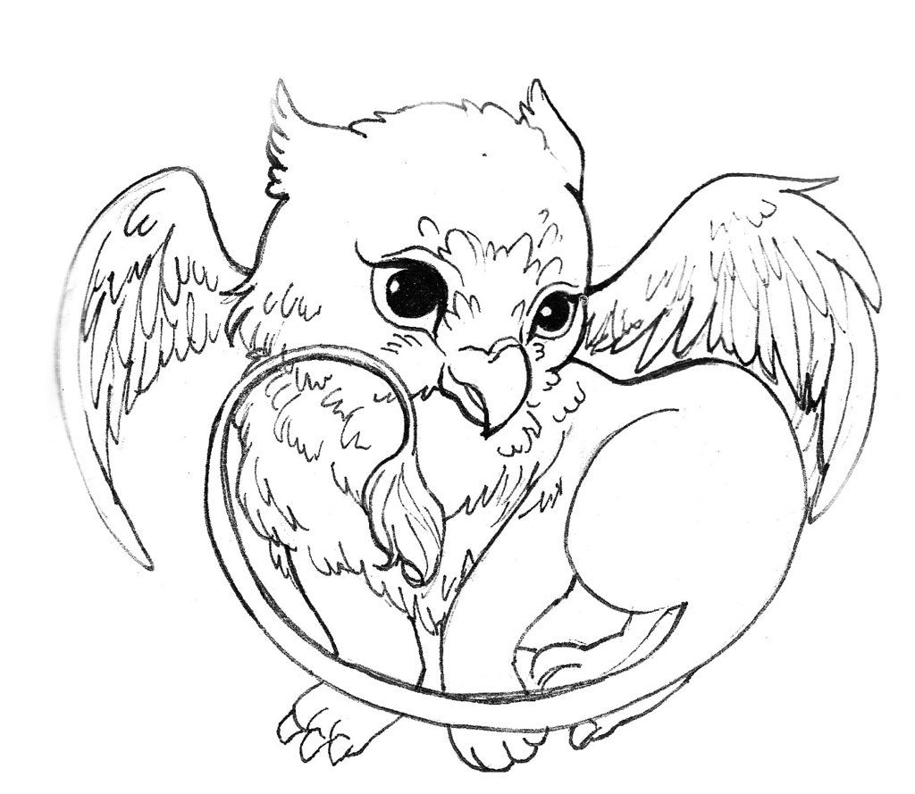 1024x889 Acorns To Color And Print Cute Griffin By ~acorna252525