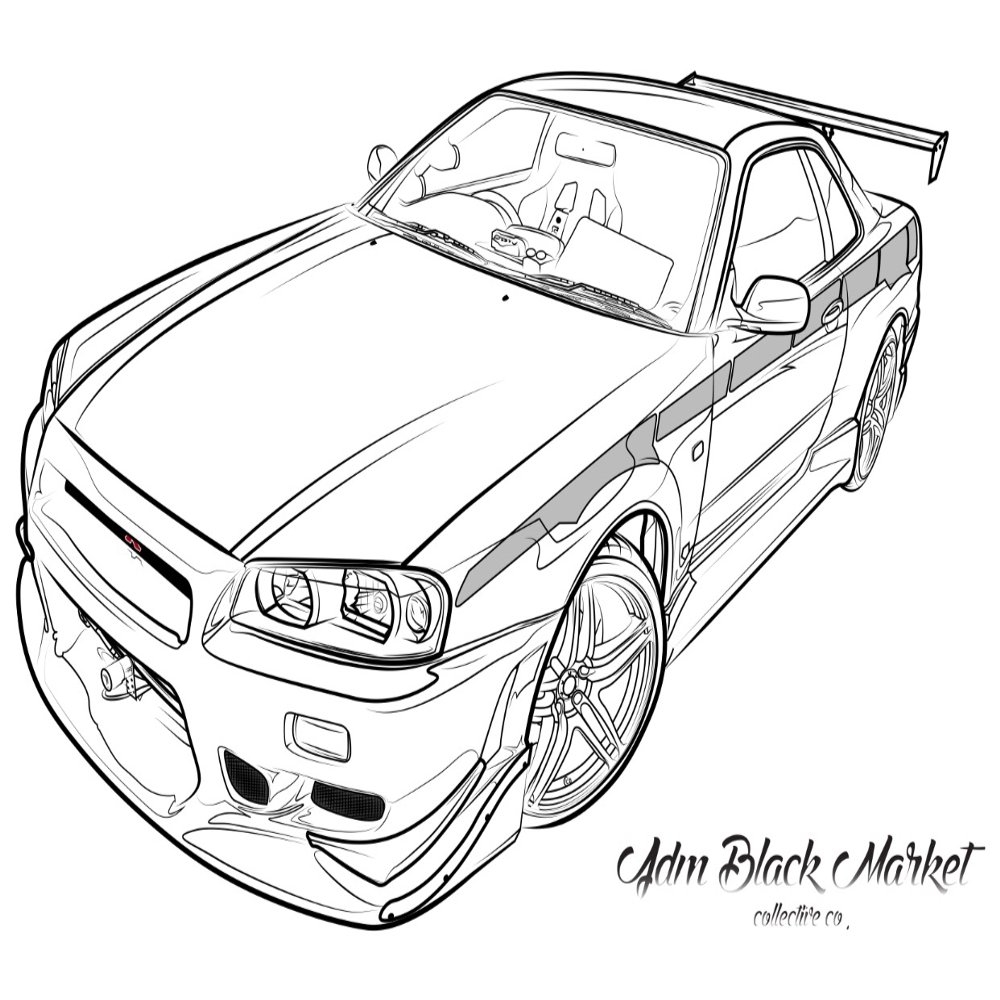 1000x1000 New Gtr Coloring Pages 20 Selection Free Coloring Pages Part 3
