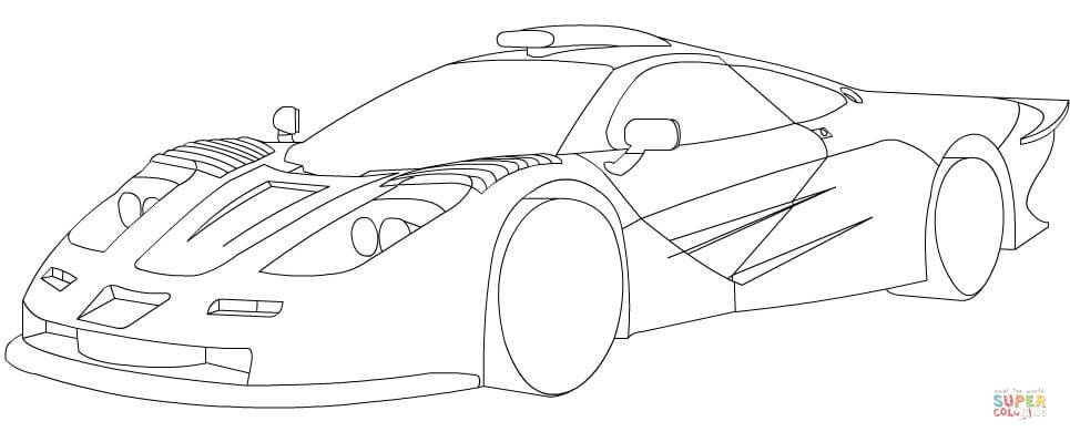 965x399 Mclaren Coloring Pages Mclaren F1 Coloring Page Free Printable