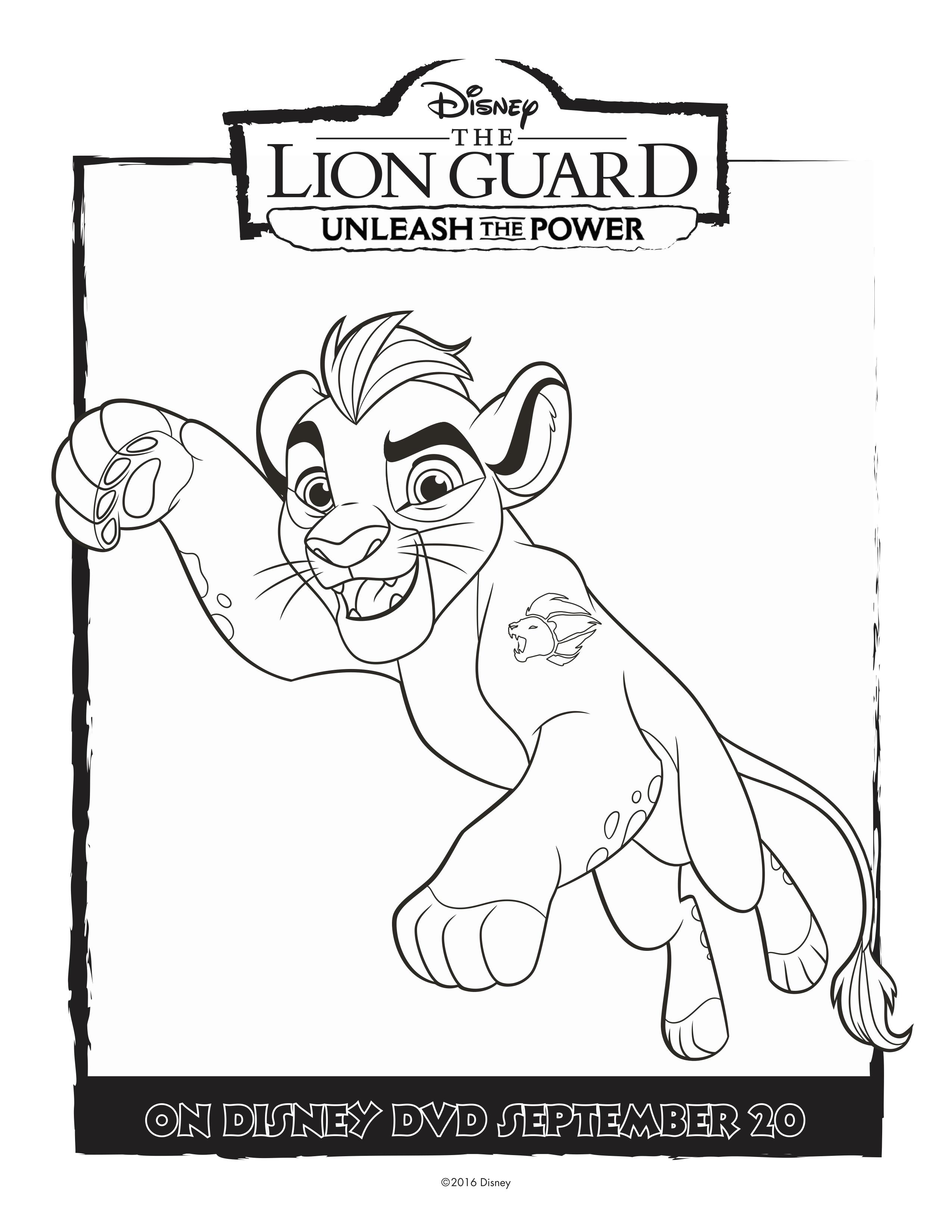 2550x3300 Disney Lion Guard Kion Coloring Page Printable Coloring Pages