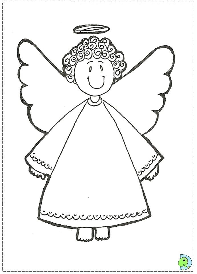 Guardian Angel Coloring Page
