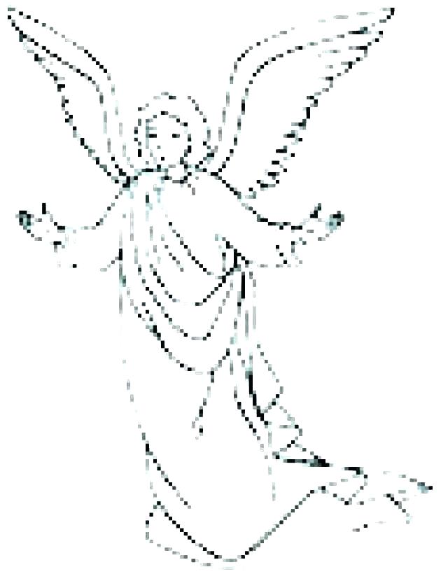 640x820 Angel Coloring Pages