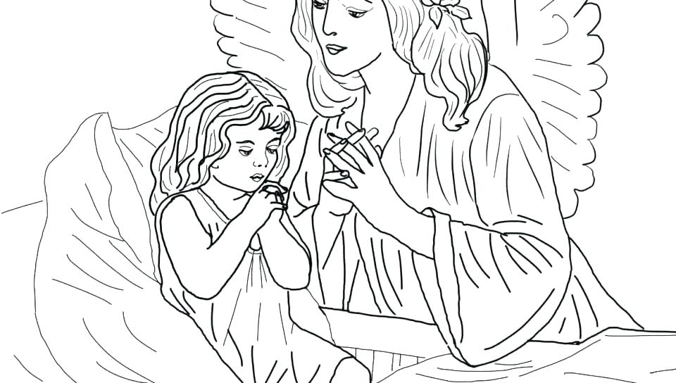 960x544 Guardian Angel Coloring Pages Printable