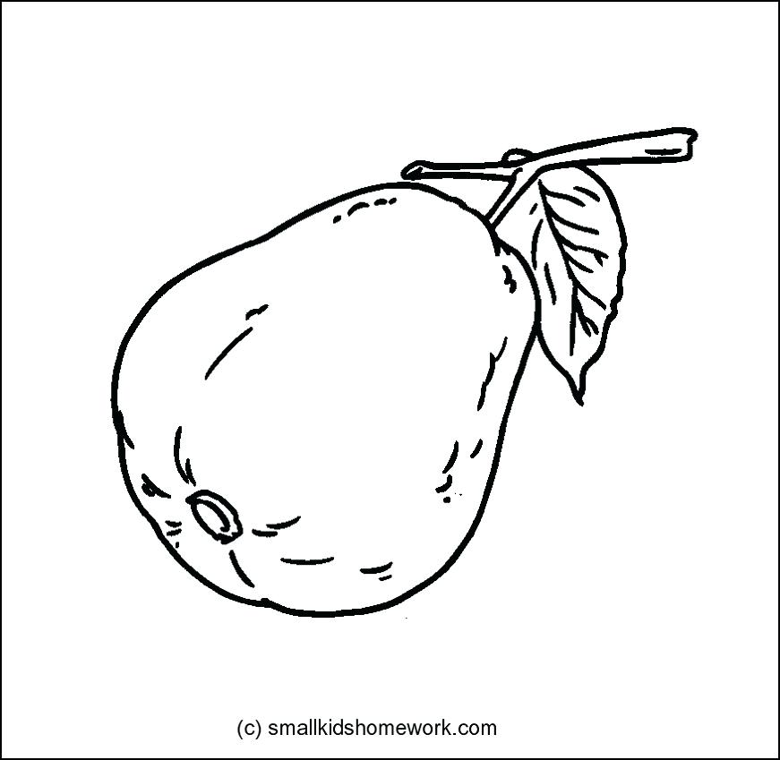 871x849 Guava Coloring Pages Pumpkin With Leaves Coloring Page