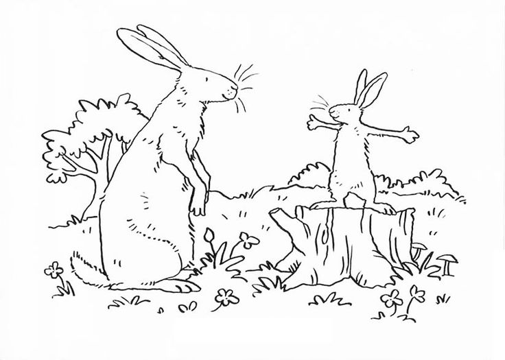 Guess How Much I Love You Coloring Pages