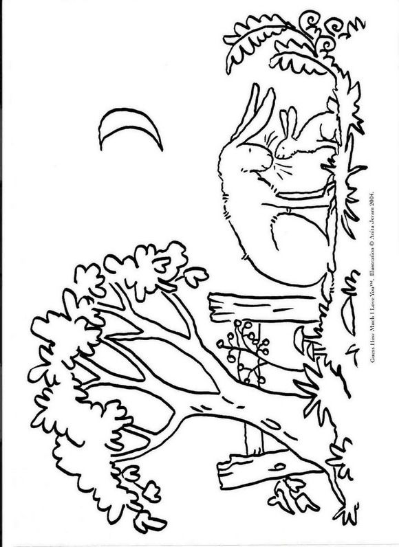 580x796 Coloring Page Guess How Much I Love You