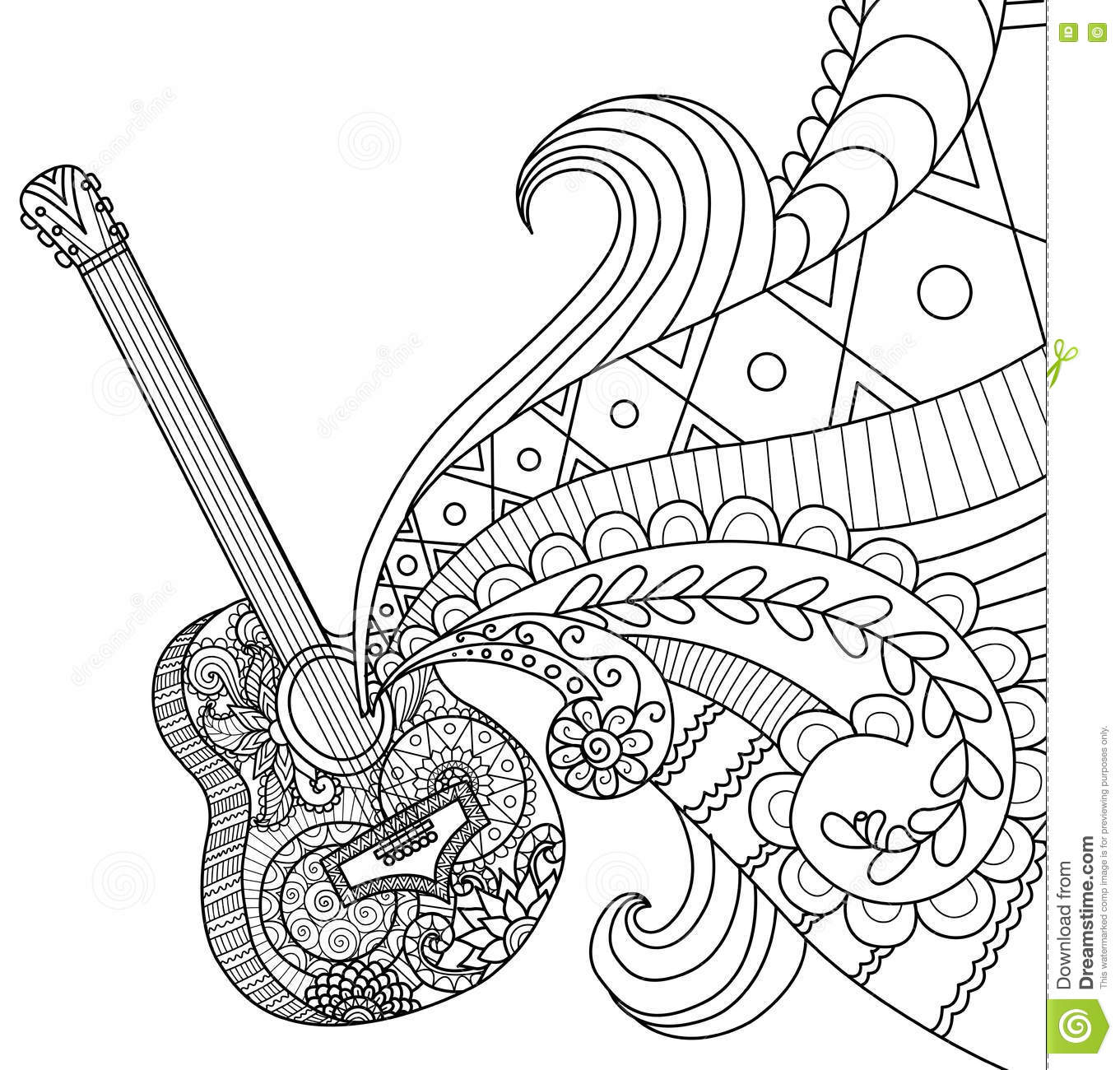 1361x1300 Guitar Coloring Pages Coloring Pages Amp Cliparts