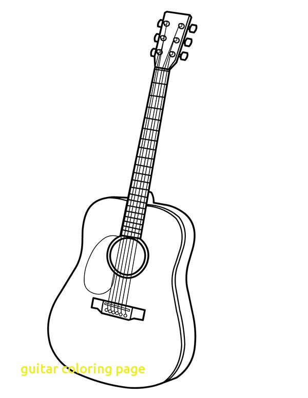 600x776 Guitar Coloring Page Twisty Noodle Intended For Pages Idea 2