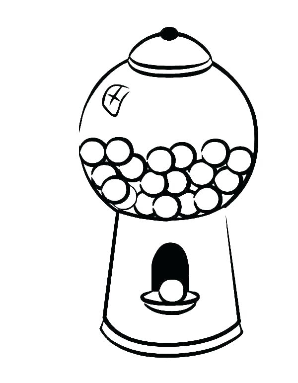 600x771 Gum Coloring Pages