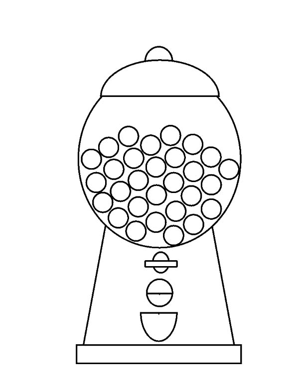 600x776 Gumball Machine Coloring Page Trend Washing Machine Coloring Page