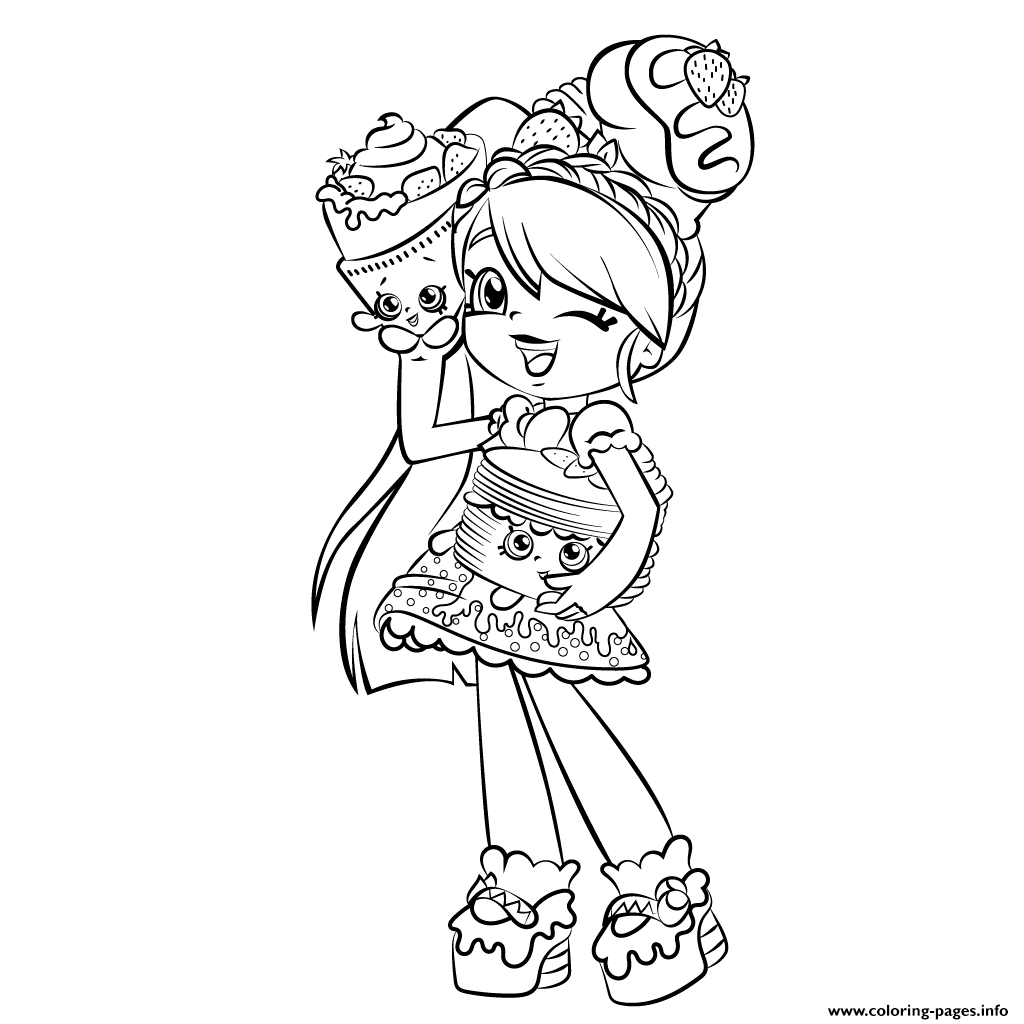 1024x1024 Shopkins Coloring Pages Dolls Bubble Gum Free 7