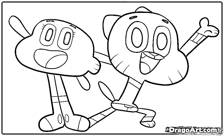 Gumball Coloring Pages