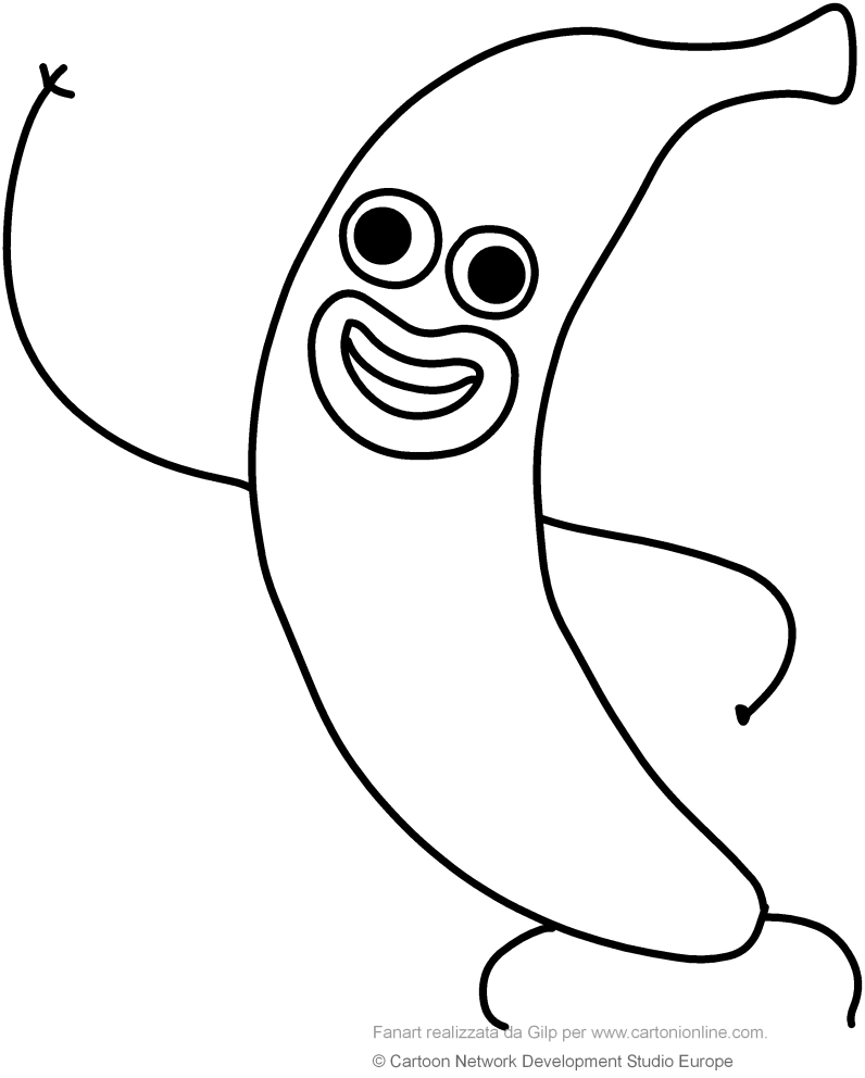 796x992 Banana Joe (The Amazing World Of Gumball) Coloring Pages