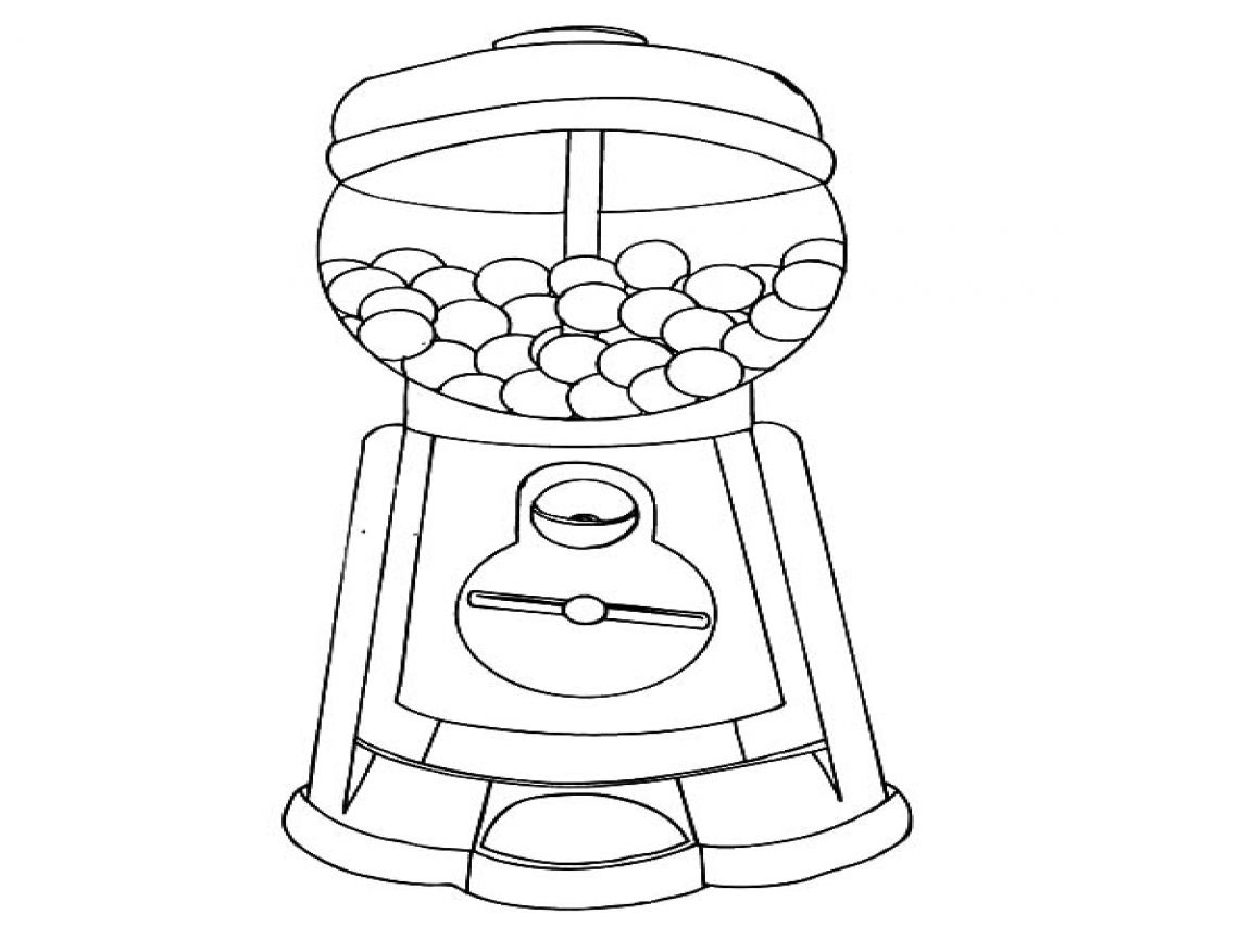 1152x864 Coloring Page Gumball Machine Fiscalreform